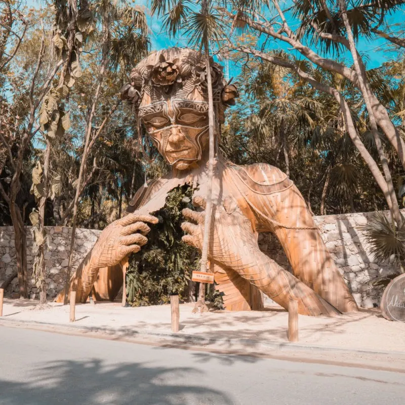 Entrance to Tulum Beach