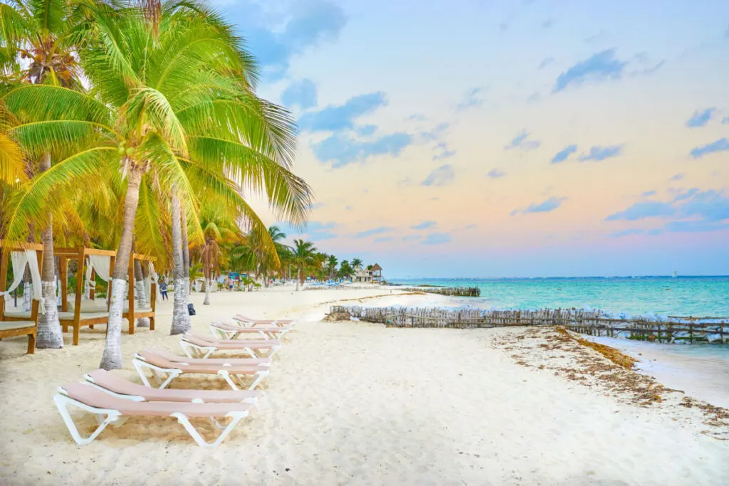 Costa Mujeres Beach During Sunset