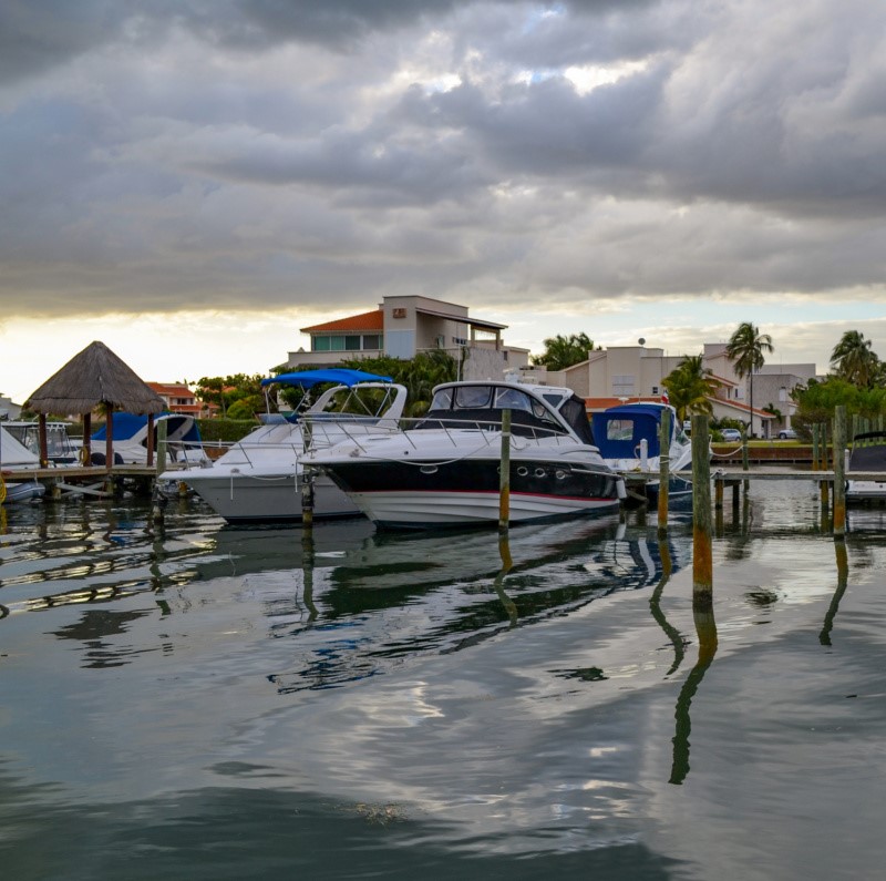 Boats in Cancun Marina