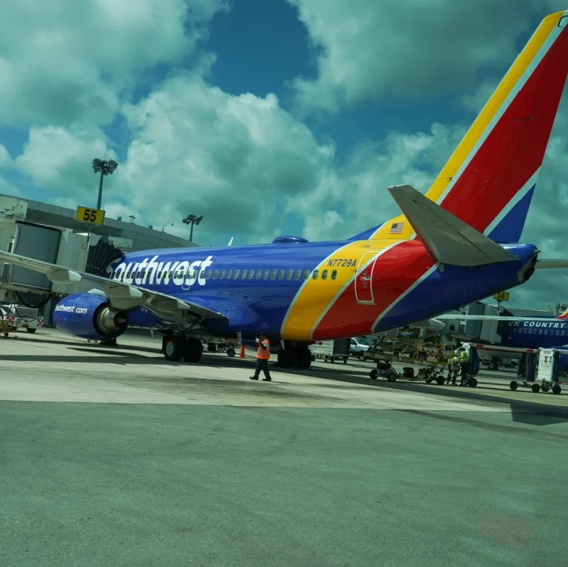 Southwest Plane at Airport