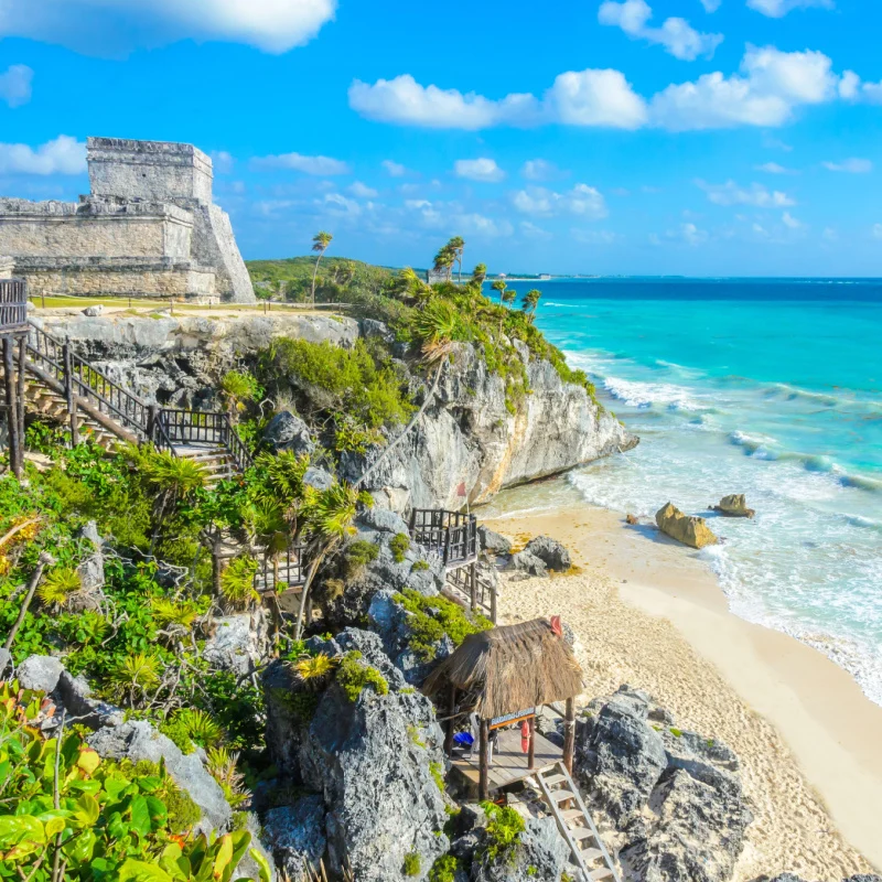 Tulum ruins and beach