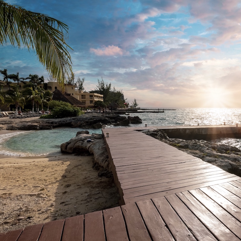 isla mujeres pier, near cancun