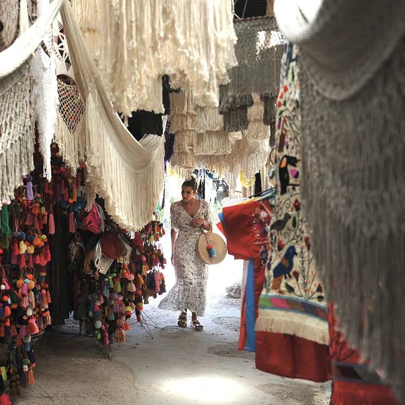 woman shopping in market