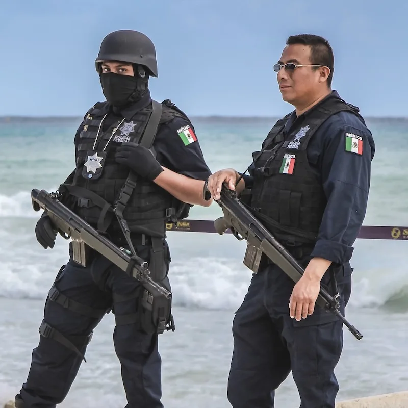 soldiers beach mexico