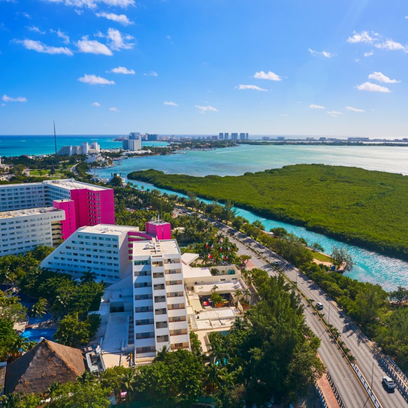 Small Cancun Hotel Zone View