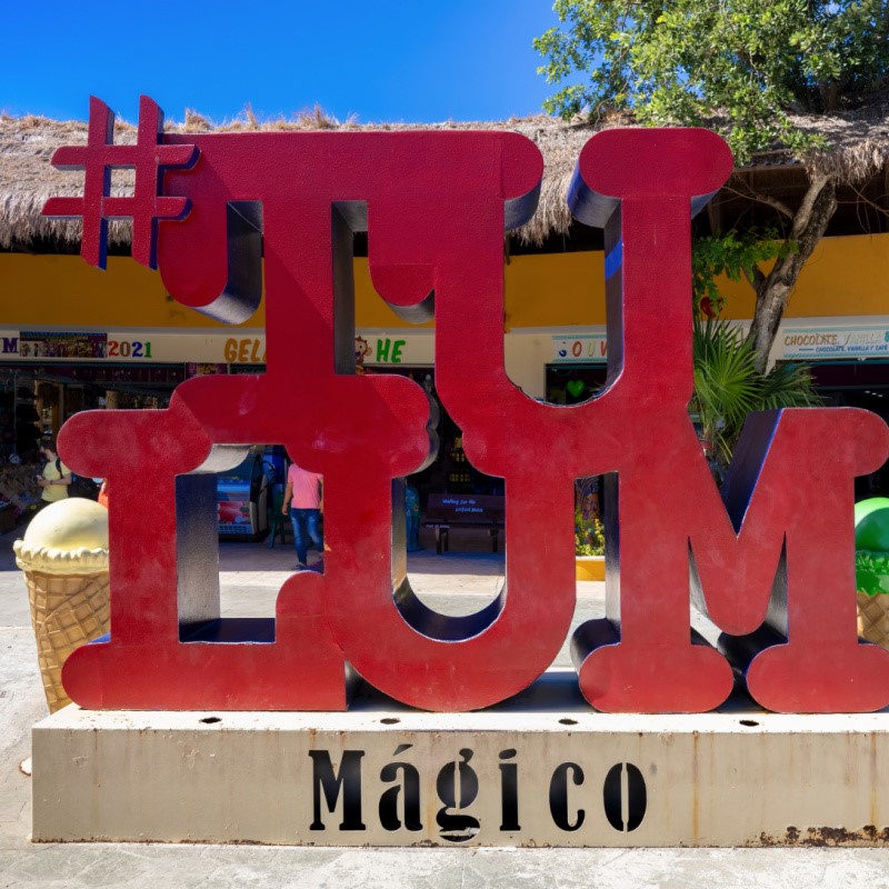 Tulum Sign and Shops