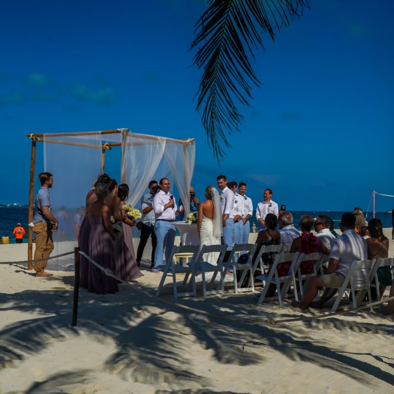 Wedding on Cancun Beach