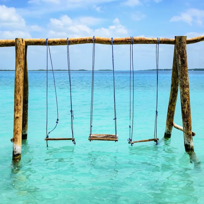 bacalar lagoon swing