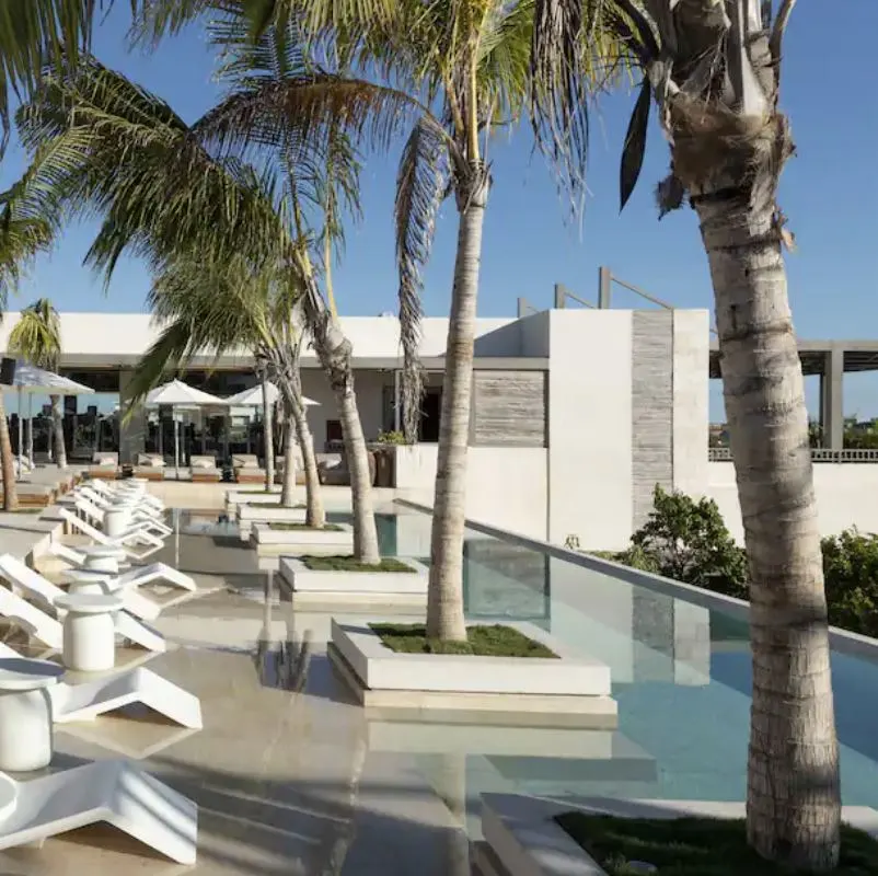 outdoor pool at the motto hotel in tulum