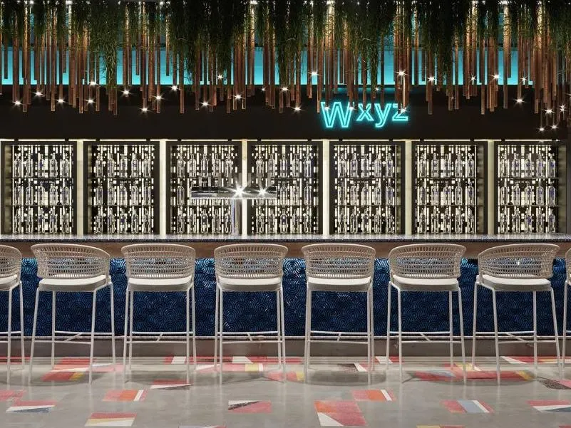 WXYZ bar at the new Aloft Playa del Carmen.