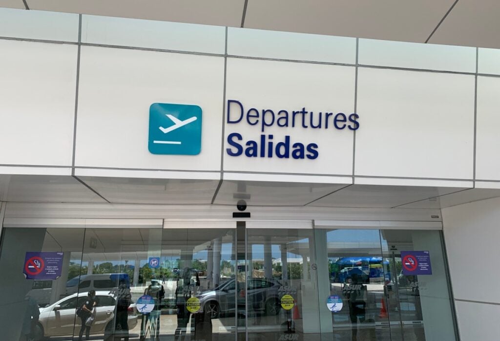 Cancun departures