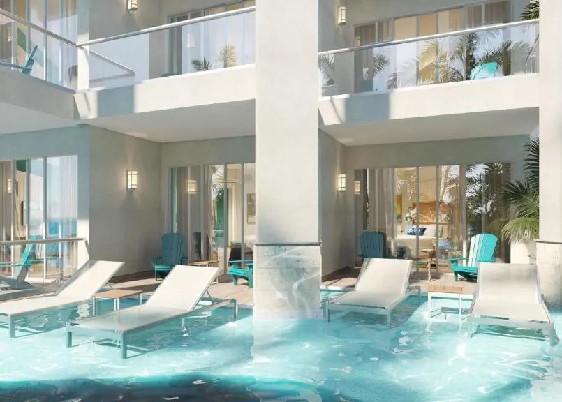 Swim Up Suite at the new Margaritaville Island Reserve Riviera Maya.