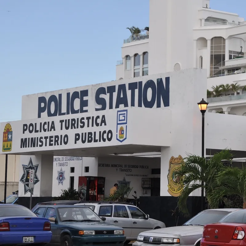 Tourists Police Station in Cancun, Mexico