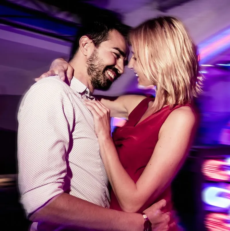 Couple dancing in a nightclub