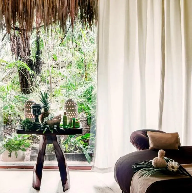 Hotel Esencia Spa room in the jungle, riviera maya
