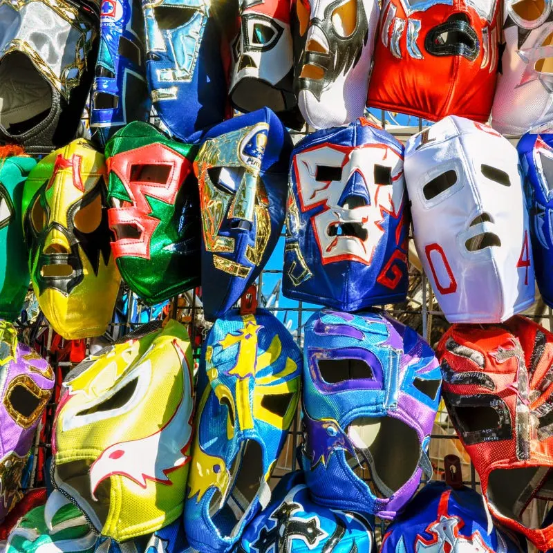 Lucha Libre Masks Display