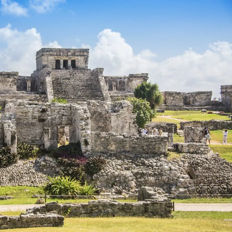 Historical ruins in the Riviera Maya