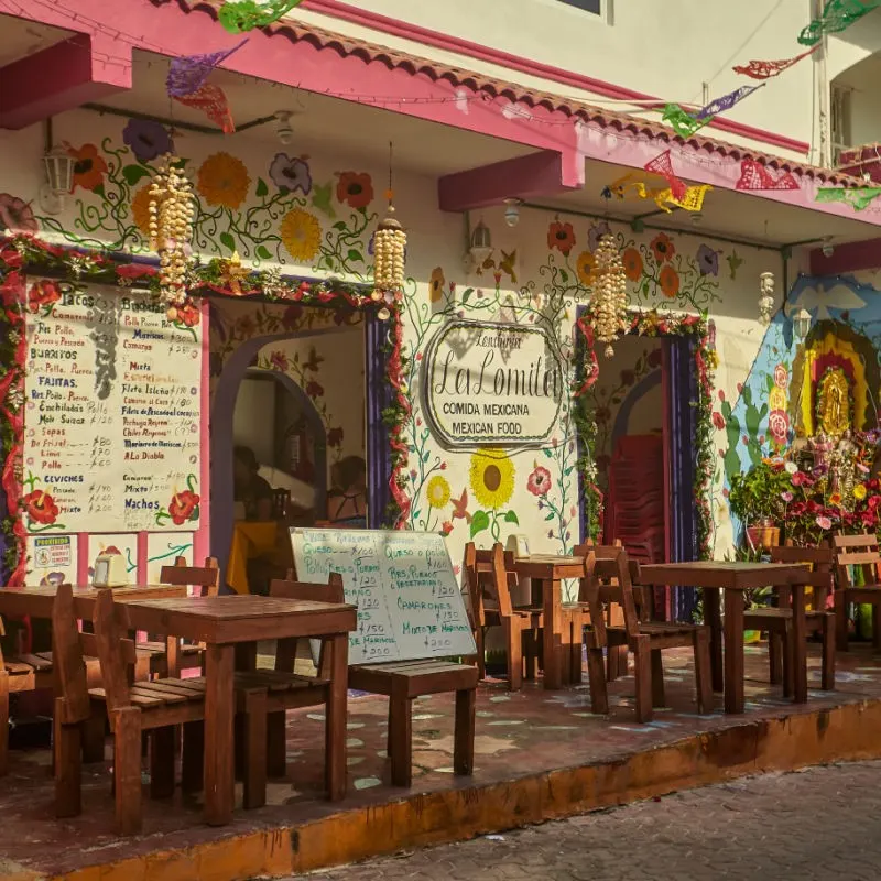 Outdoor Restaurant Near Cancun in Isla Mujeres