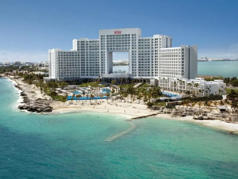 Overview of the property at Riu Palace Peninsula in Cancun.