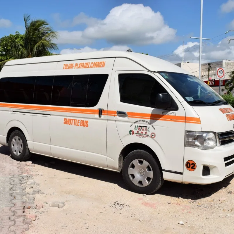 Shuttle Bus That Goes to Playa del Carmen, Mexico