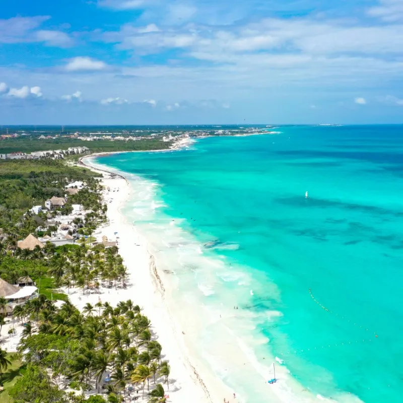 Small Maroma Beach, Home to One of the Only Resorts With Overwater Bungalows in Playa del Carmen