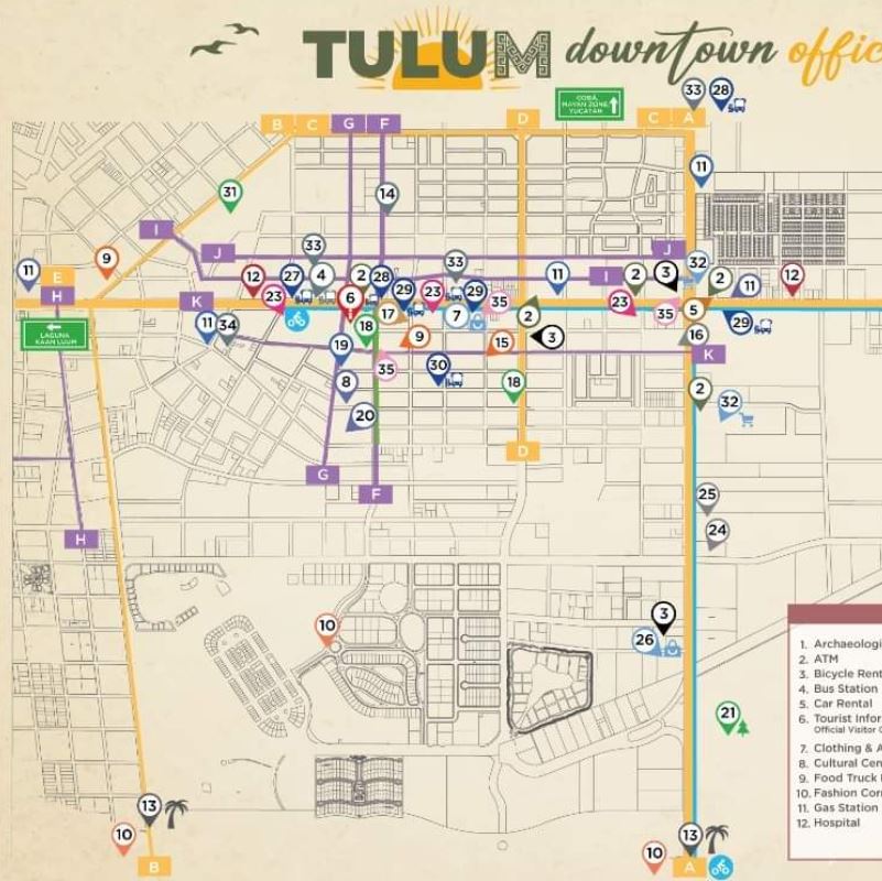 Tulum Tourist Map Screenshot