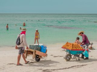Increased Security On Cancun Beaches After Tourists Witness Fight Between Street Vendors