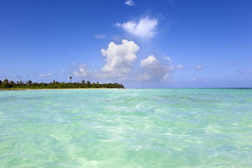 Blue ocean of Sian Kaan Reserve