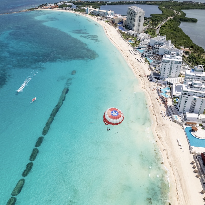 water sports beach cancun hotel zone