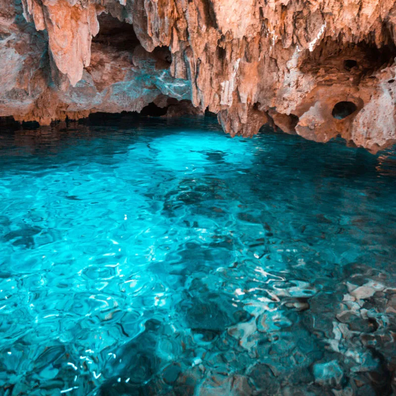 Crystal Clear water in a Mexican Caribbean cent system