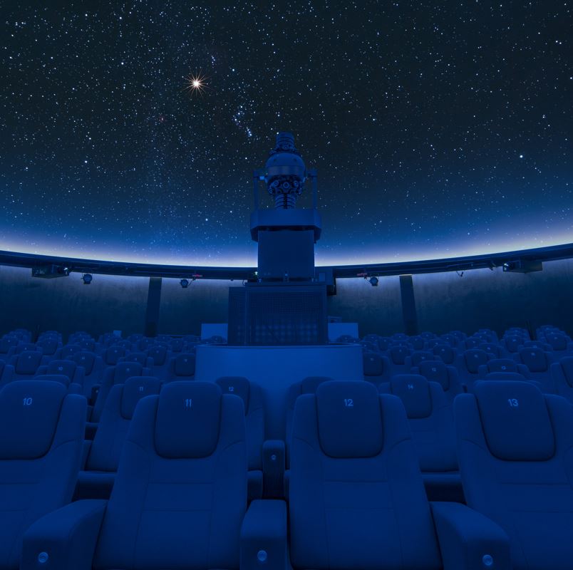 Seats in a planetarium
