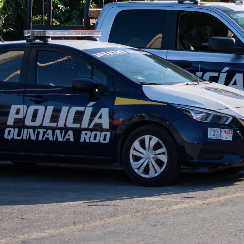 Police Car Cancun, Quintana Roo, Mexico