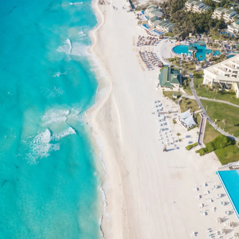 Aerial view of Riviera Maya Hotel