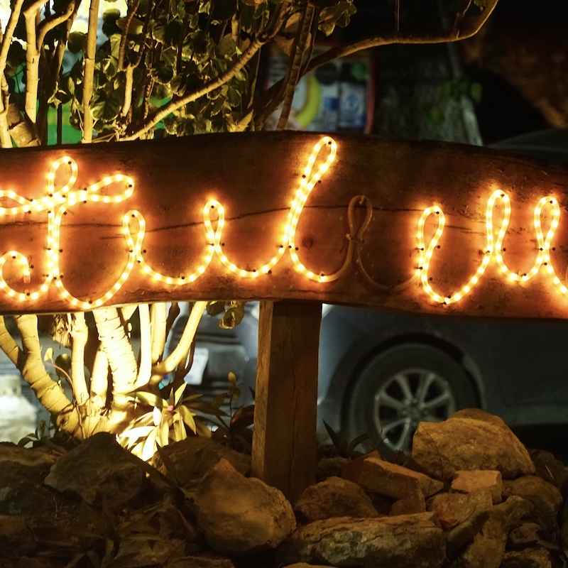 tulum lights sign