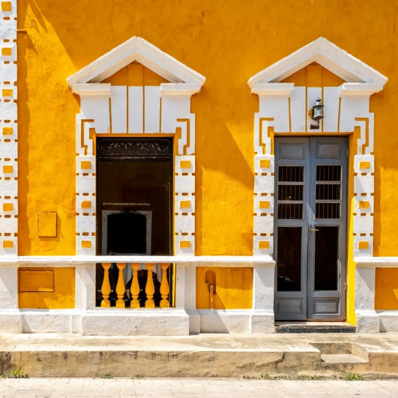 Yellow House in the Magic Town of Izamal