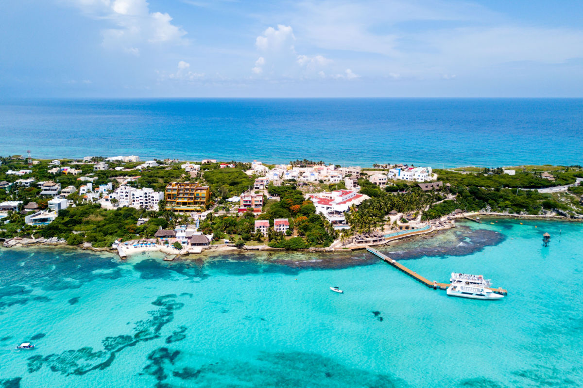 town near cancun