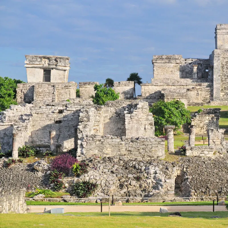 The archeological area of Tulum, Mexico