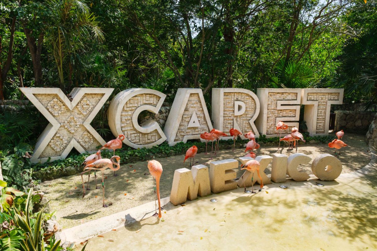 A Xcaret Mexico Sign in Quintana Roo