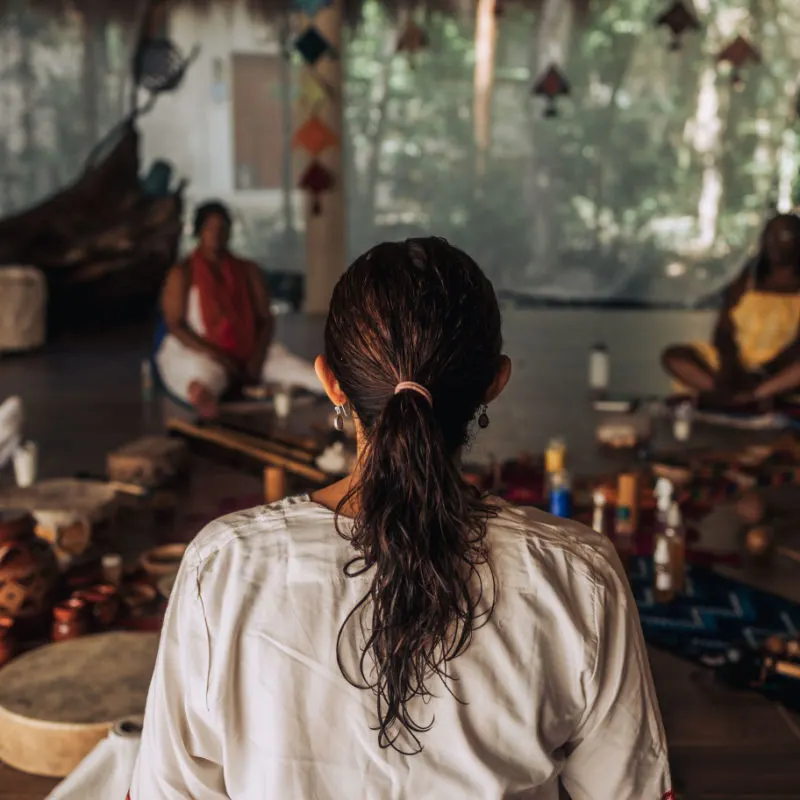 woman leading a ceremony