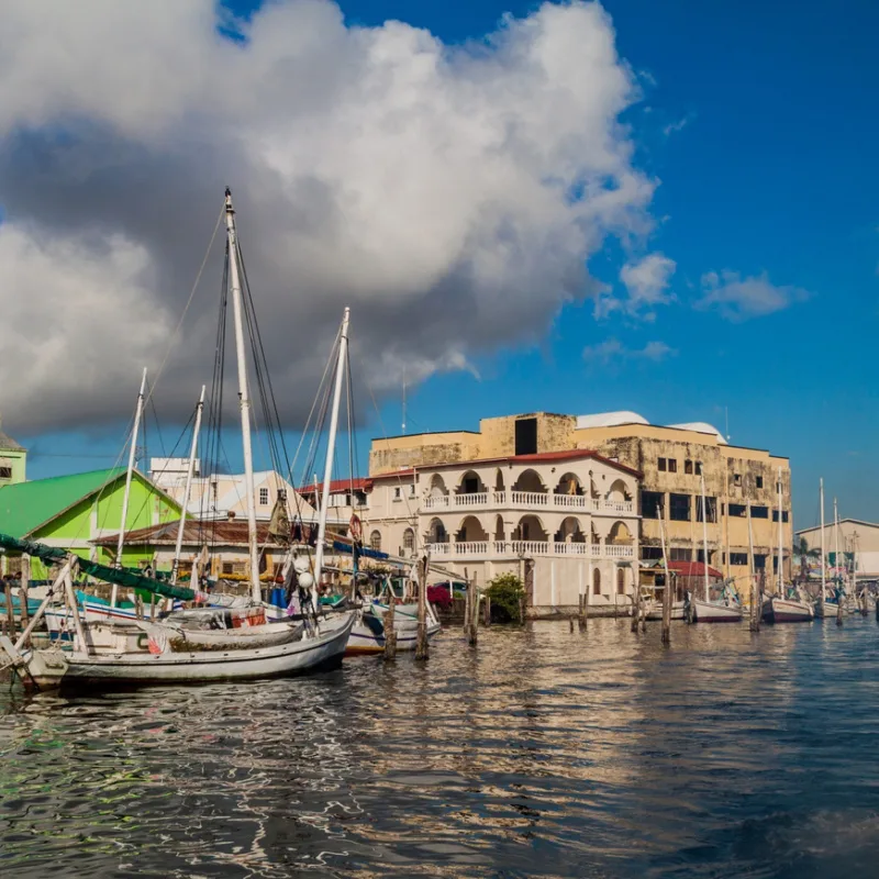 Belize city harbour