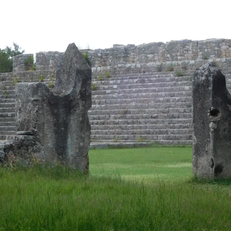 Dzibilchaltun ruins view from the ground
