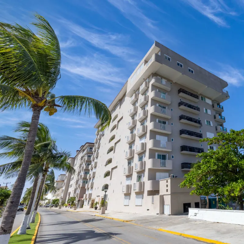 Rental building in Cozumel