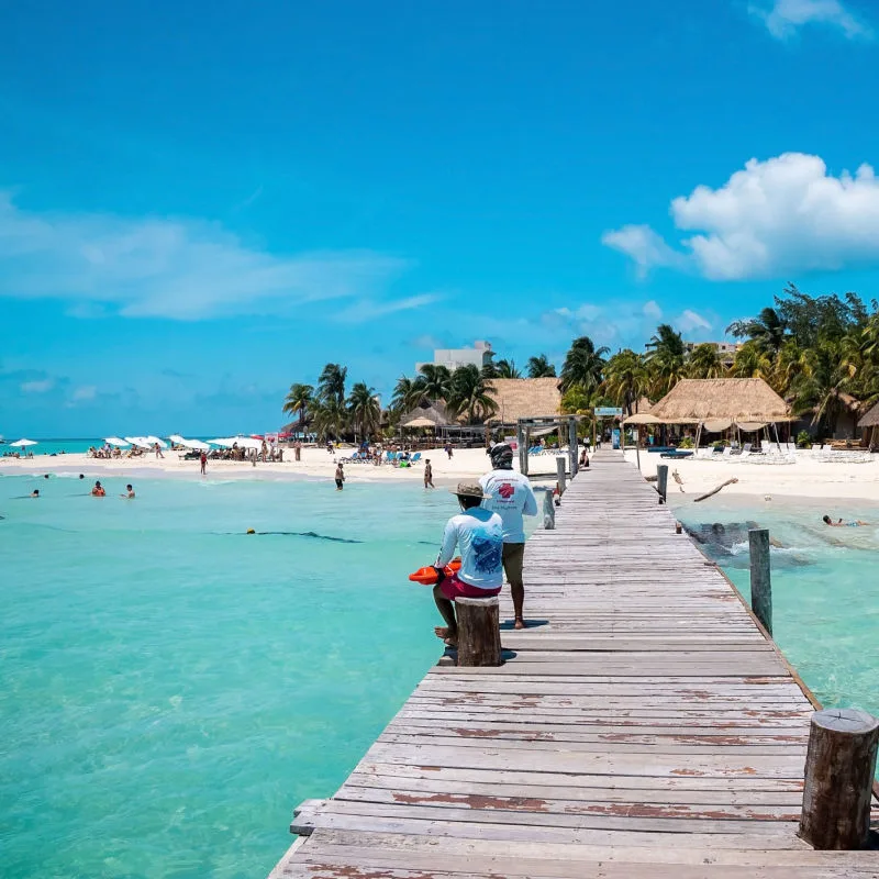 Lifeguards keeping everything under control in Cancun 