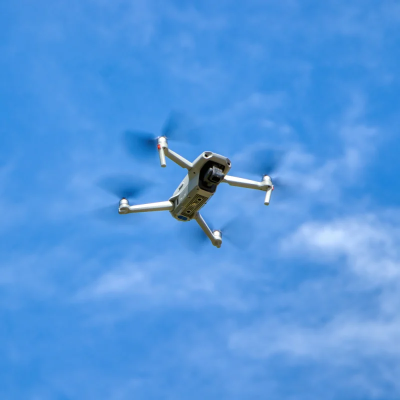 Surveillance Drone Flying in the Sky