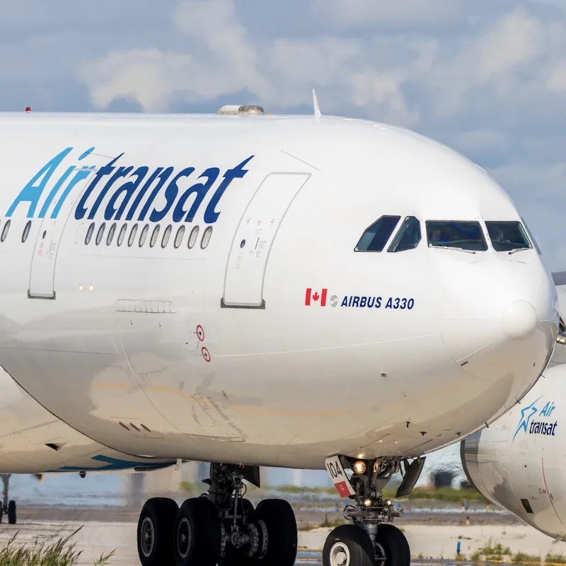 air transat aircraft on runway