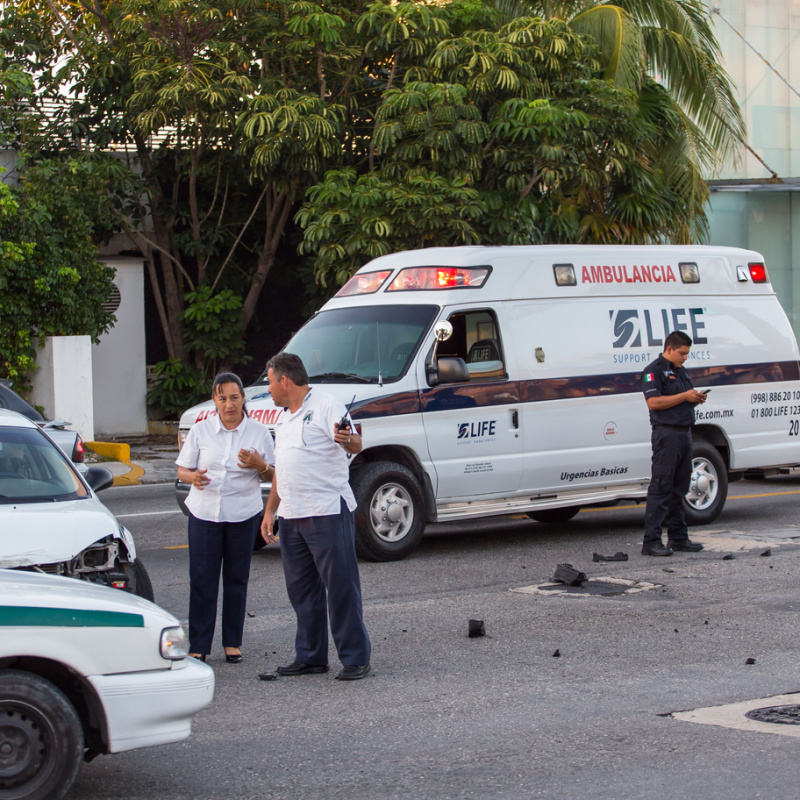 Police investigating taxi accident in Cancun 