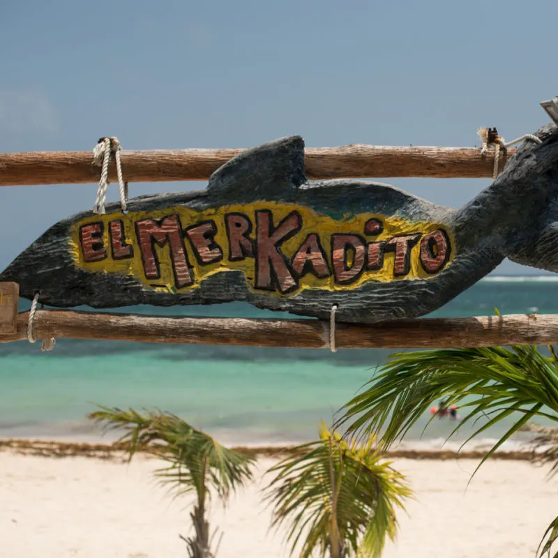 Local restaurant in Puerto Morelos with ocean views 