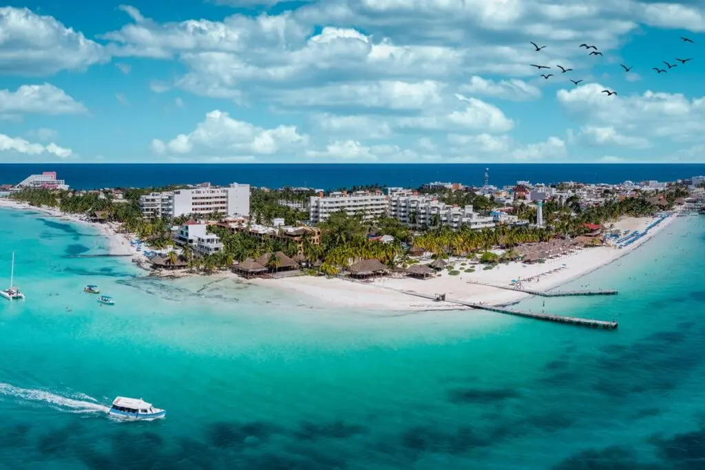 Isla Mujeres Aerial View