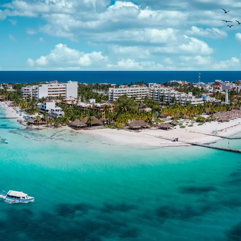 Panoramic view of Isla Mujeres