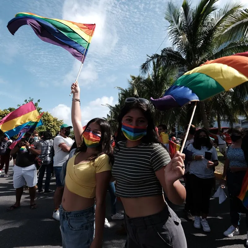 Pride parade girls